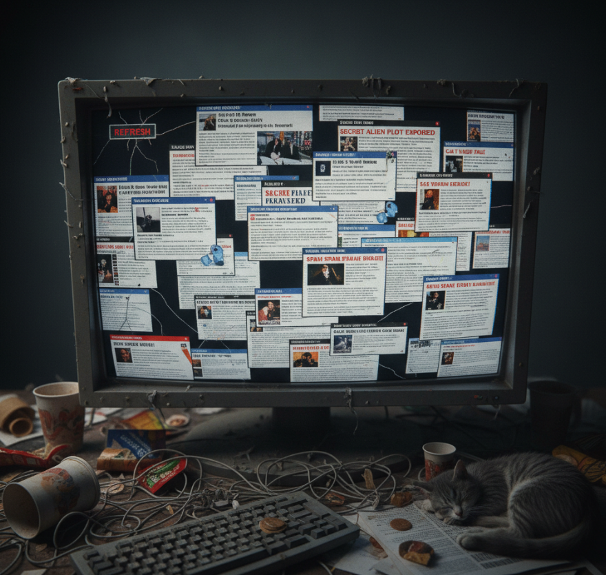 Traditional threat intelligence tools showing overwhelming data feeds